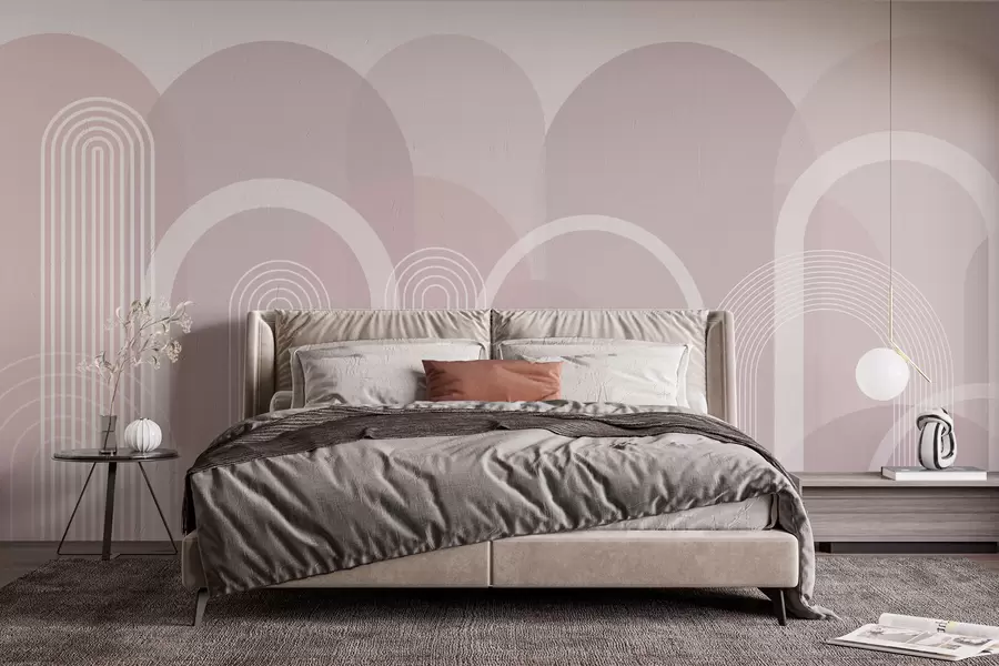 Fototapet Geometriska bågar boho w02935