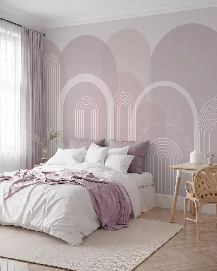 Fototapet Geometriska bågar boho w02935