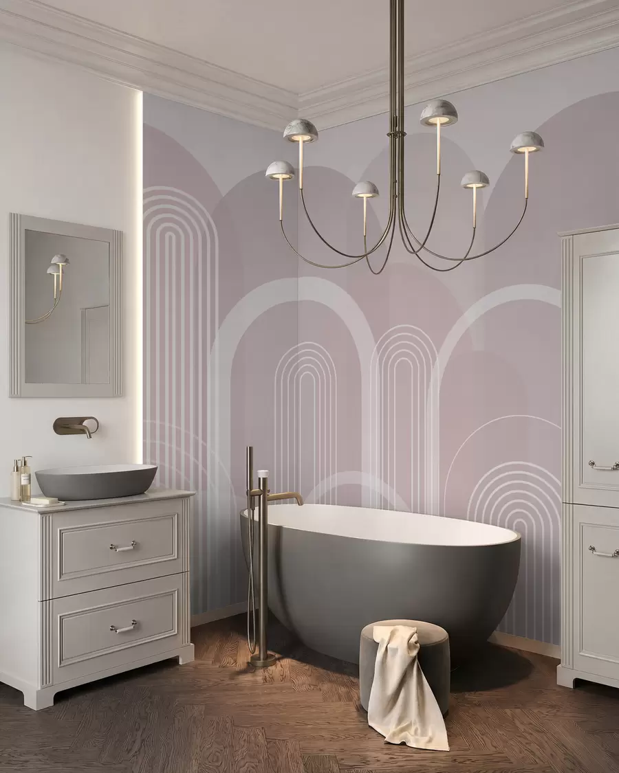 Fototapet Geometriska bågar boho w02935