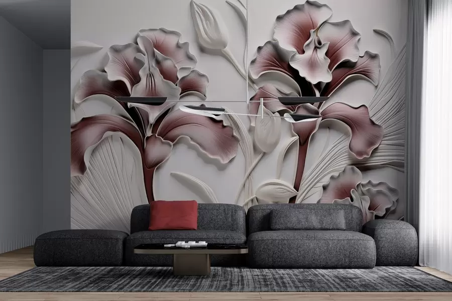 Fototapet Volymetrisk skulptering av iris w02970v1