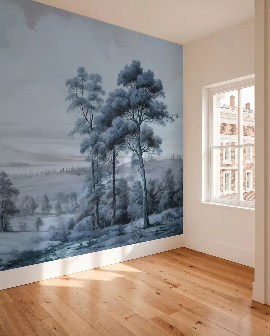 Fototapet Modernt akvarell-landskap w02978v1