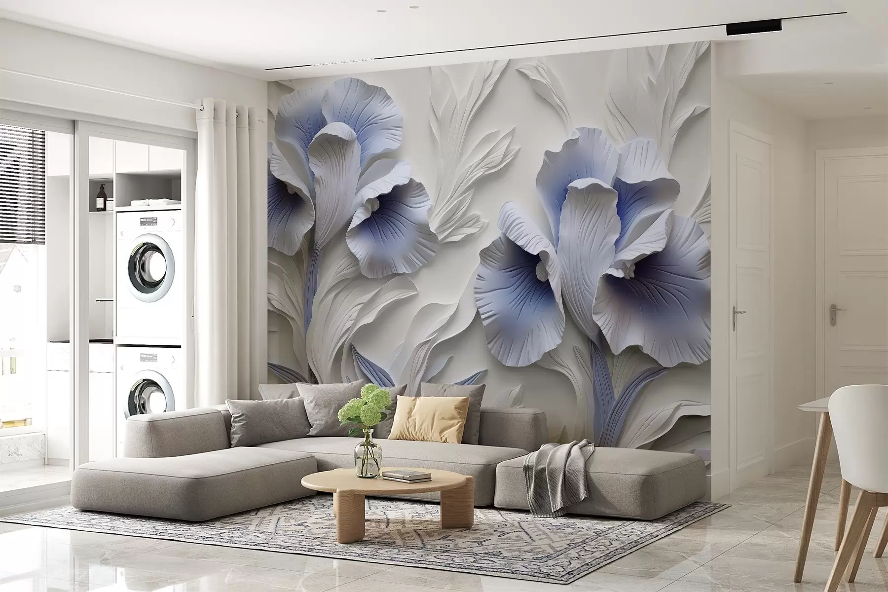 Fototapet Gypsum iris w02983