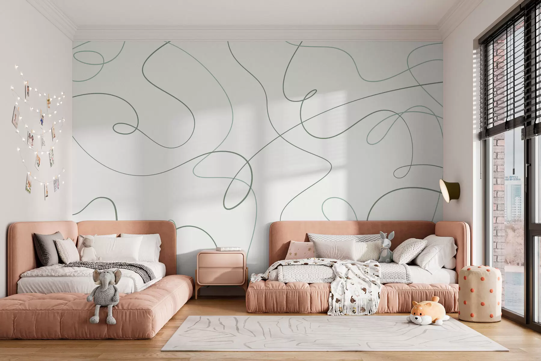 Fototapet Abstrakta eleganta linjer w03061v2