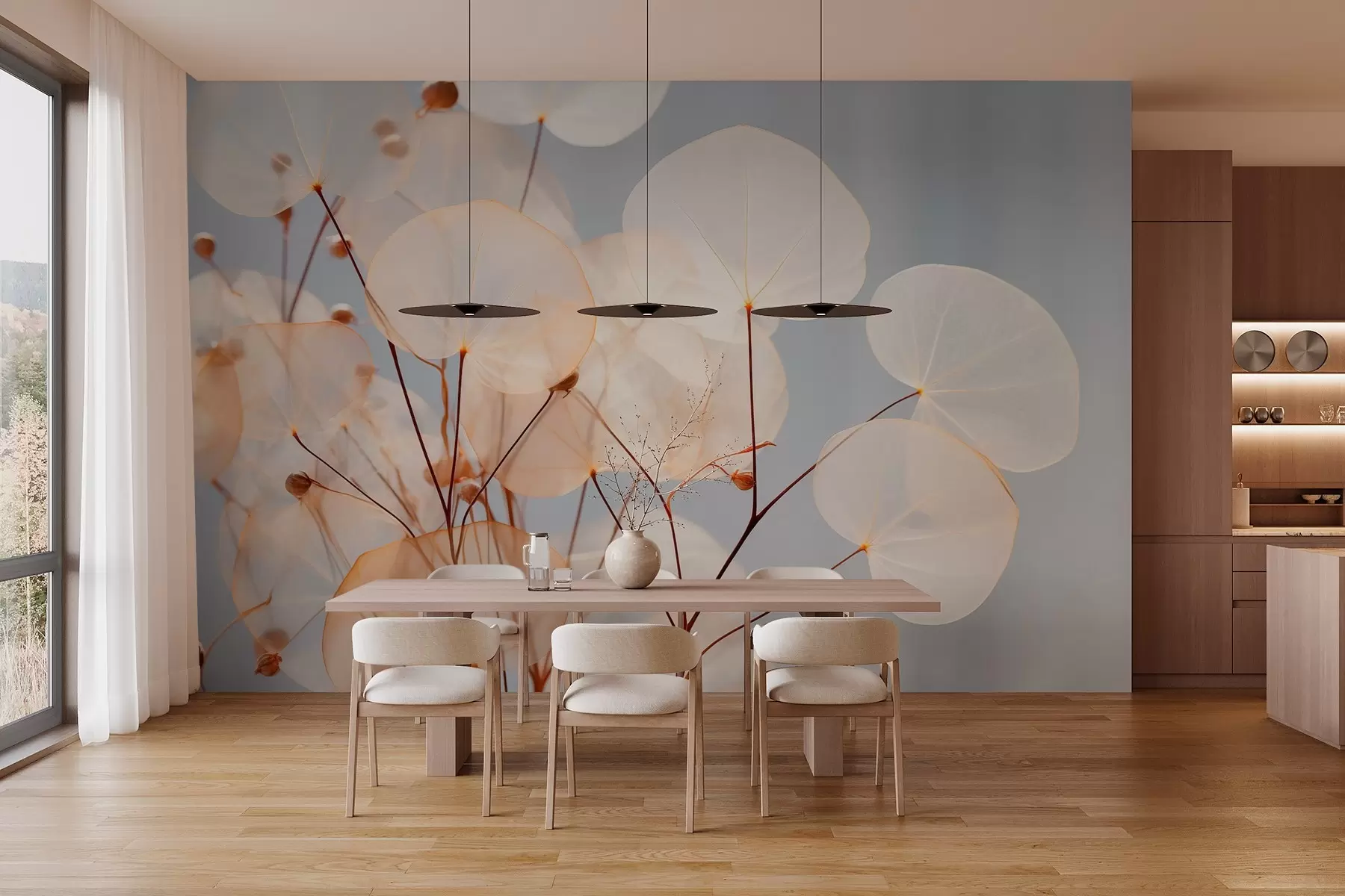 Fototapet Dekorativa blad w03068