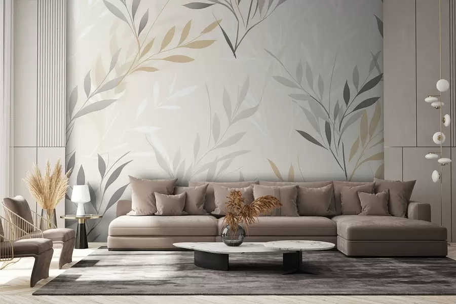 Fototapet Ljusa små grenar w08787