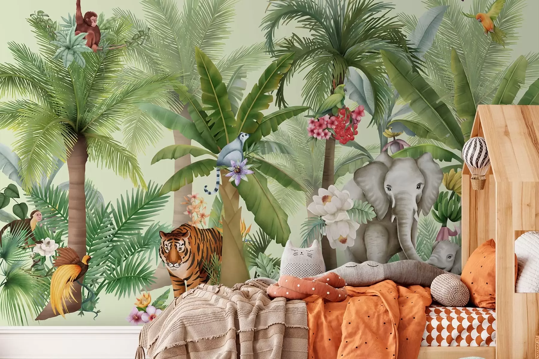 Fototapet Djungel- och tropiska djur w03225