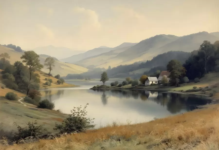 Fototapet Landskapets lugn w03331