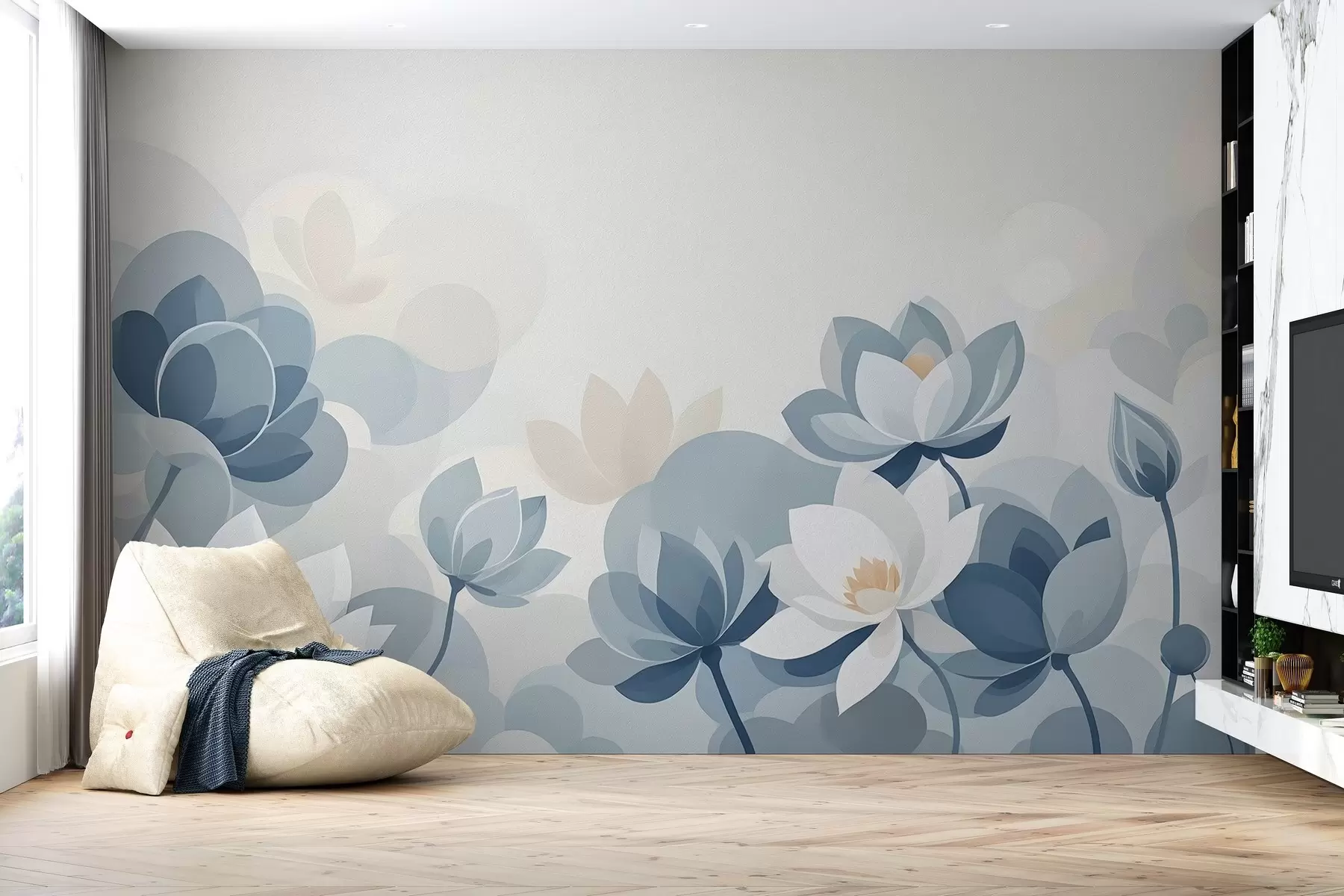 Fototapet Abstraktion i oljemålningsstil w03334