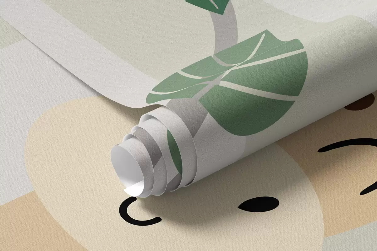 Fototapet Landskap med tropiska djur w03376v1