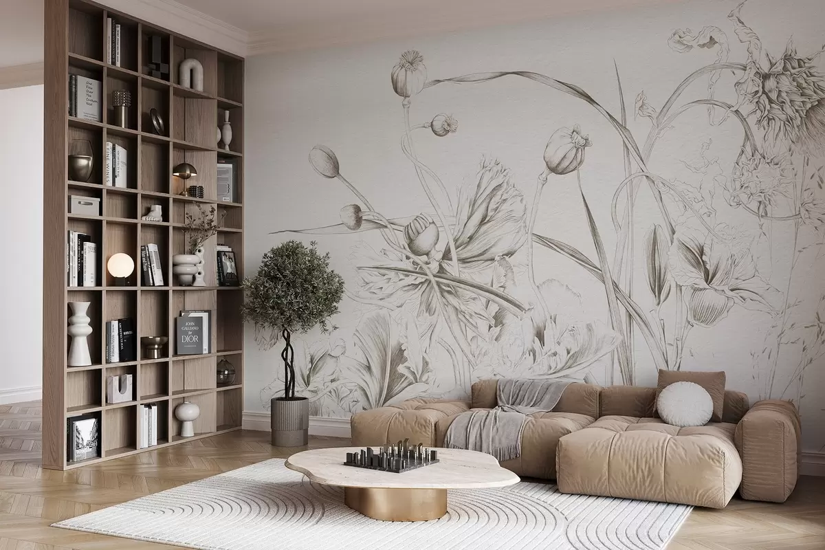 Fototapet Botanisk grafik w08926v1