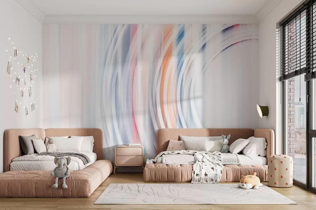 Fototapet Abstrakta kaotiska ringar w08929v1