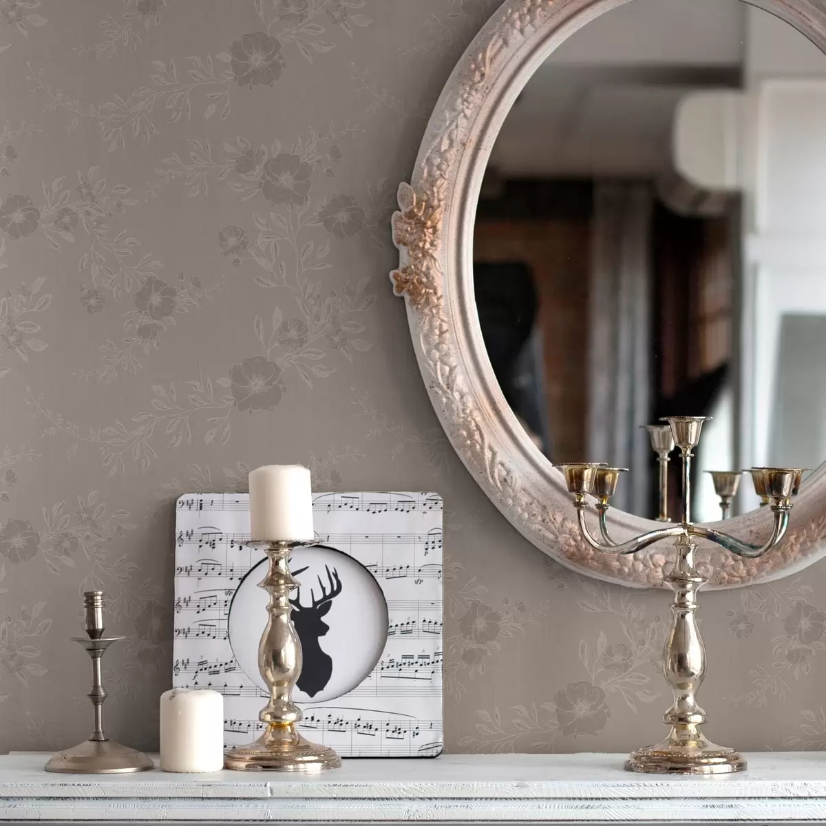 Bakgrund Blommor med ljusa blad a00006