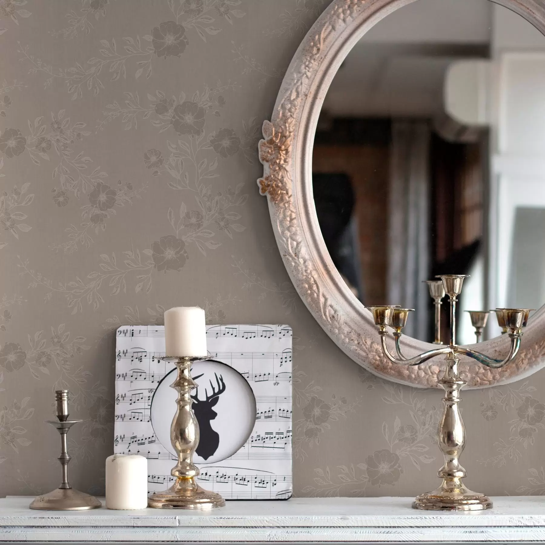 Fototapet Blommor med ljusa blad a00006