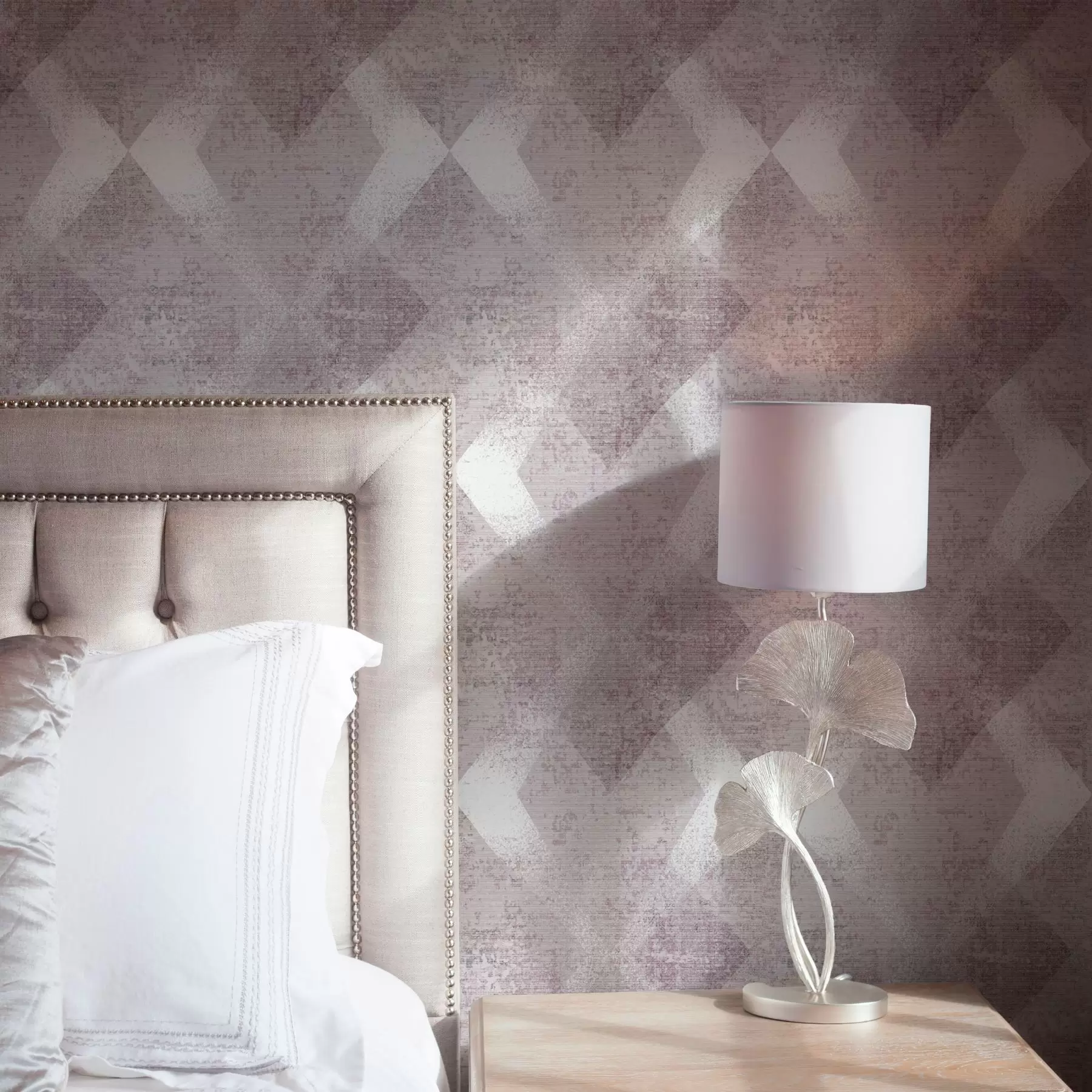 Fototapet Rhombusar i rosa färger a00007v1