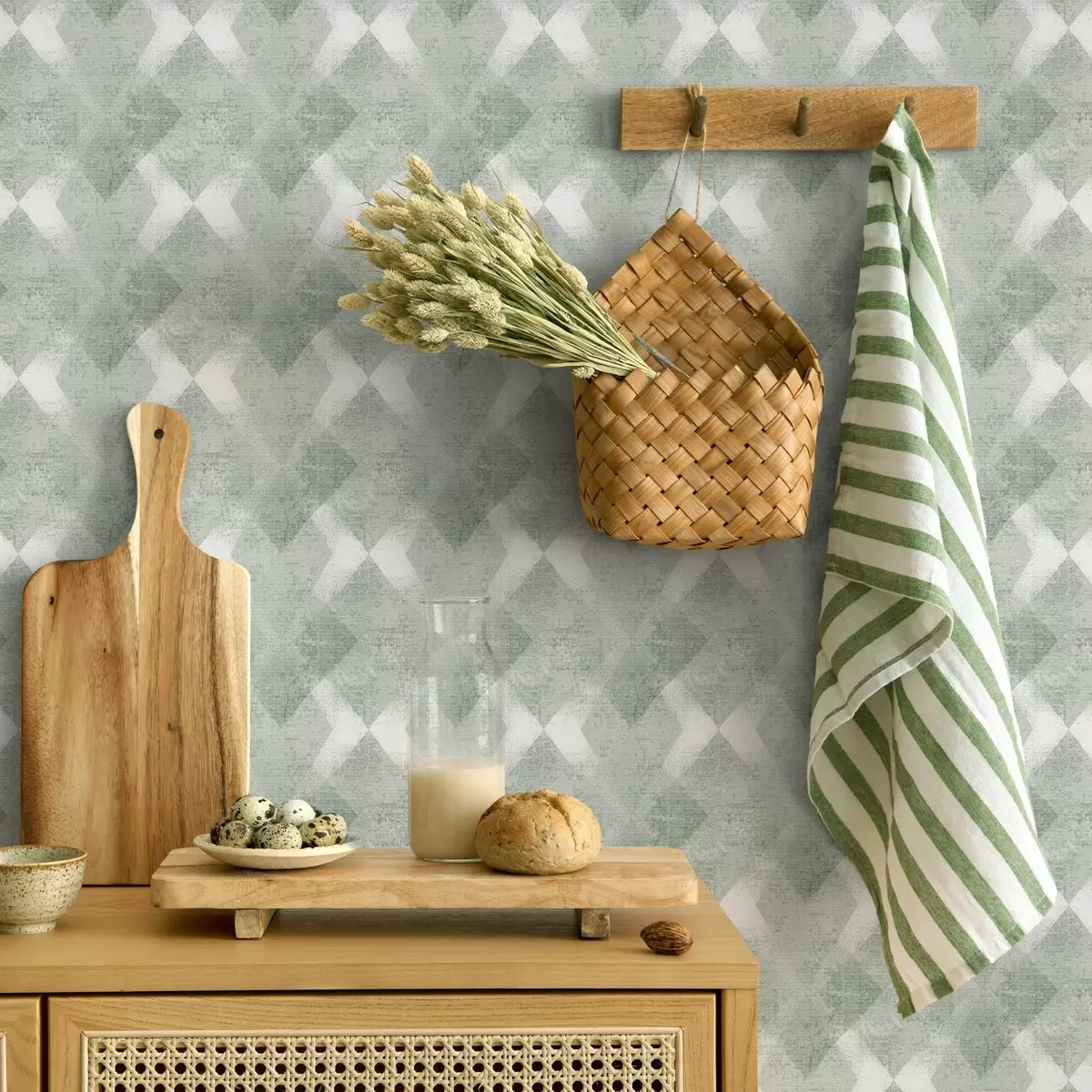 Bakgrund Rhombusar i gröna färger a00007v2