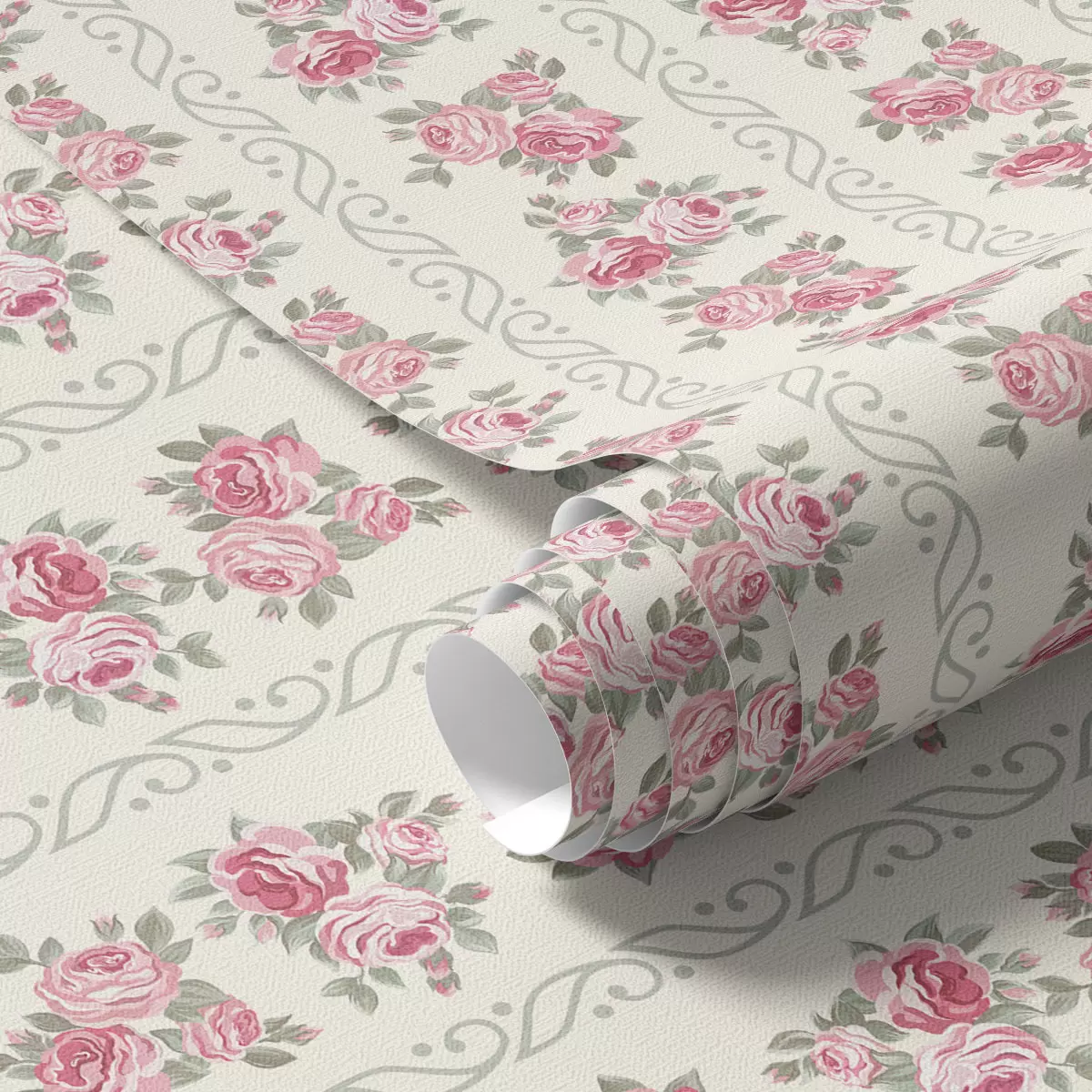 Bakgrund Vertikala ränder av rosor a00028