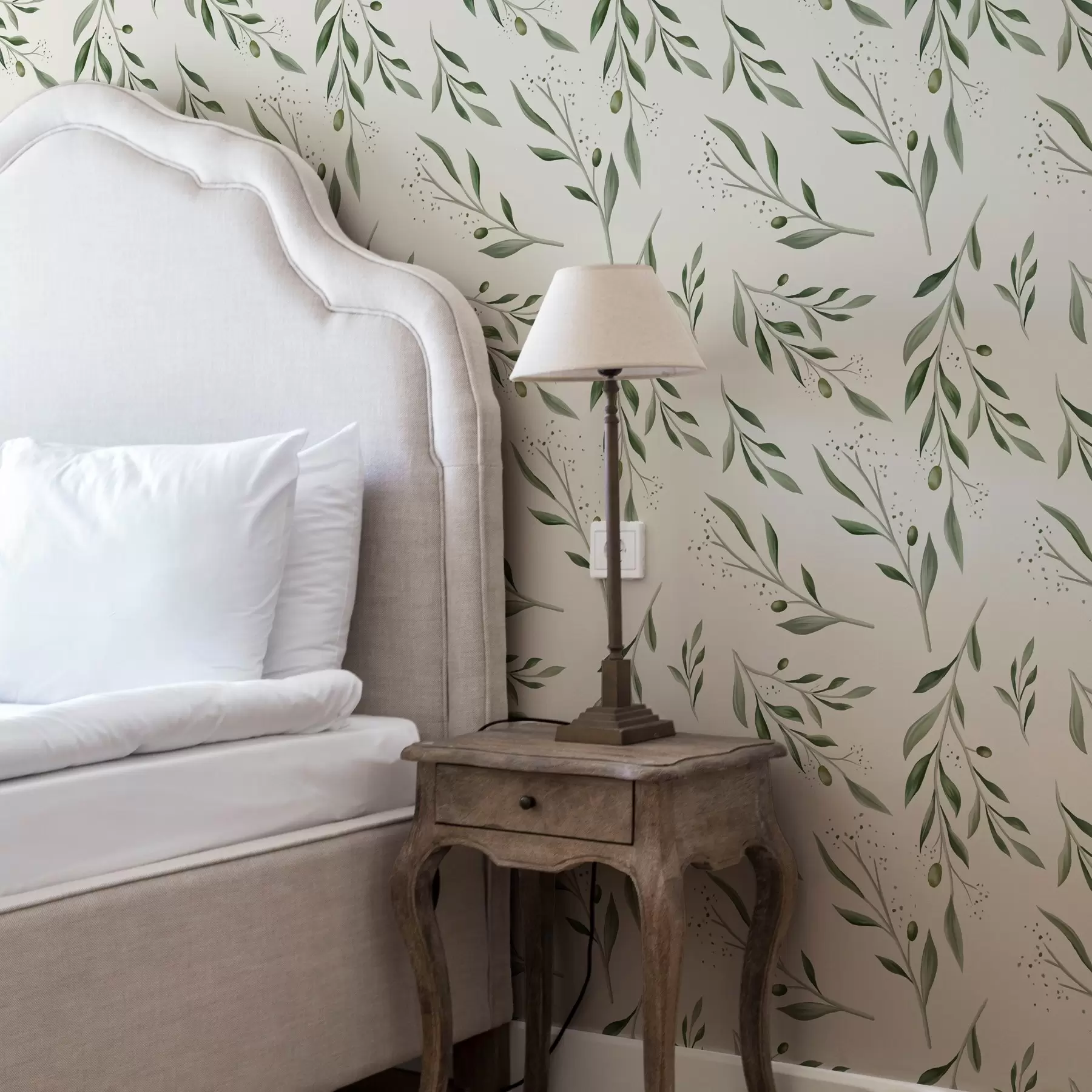 Fototapet Fina gröna olivkvistar a00030