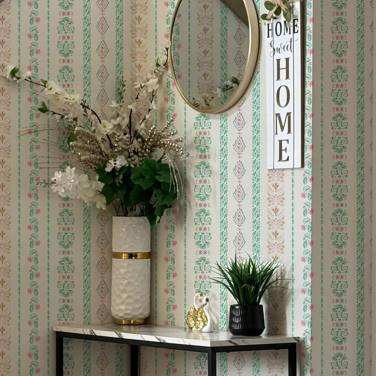 Bakgrund Delikat geometriskt prydnadsföremål i akvarellstil a00034