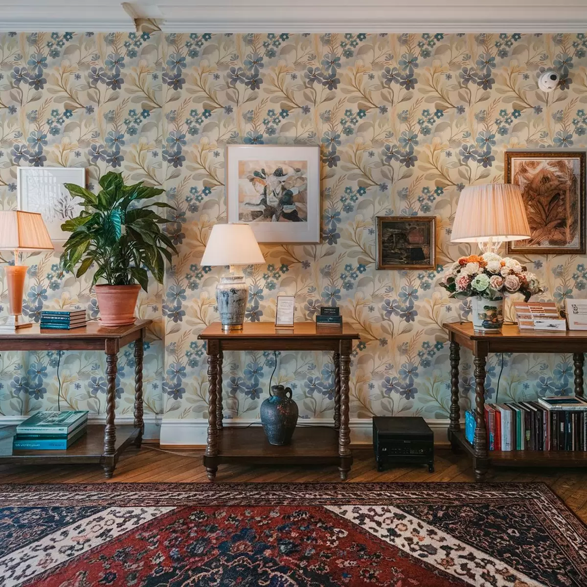 Bakgrund Delikata blommor och blad i akvarellstil a00042