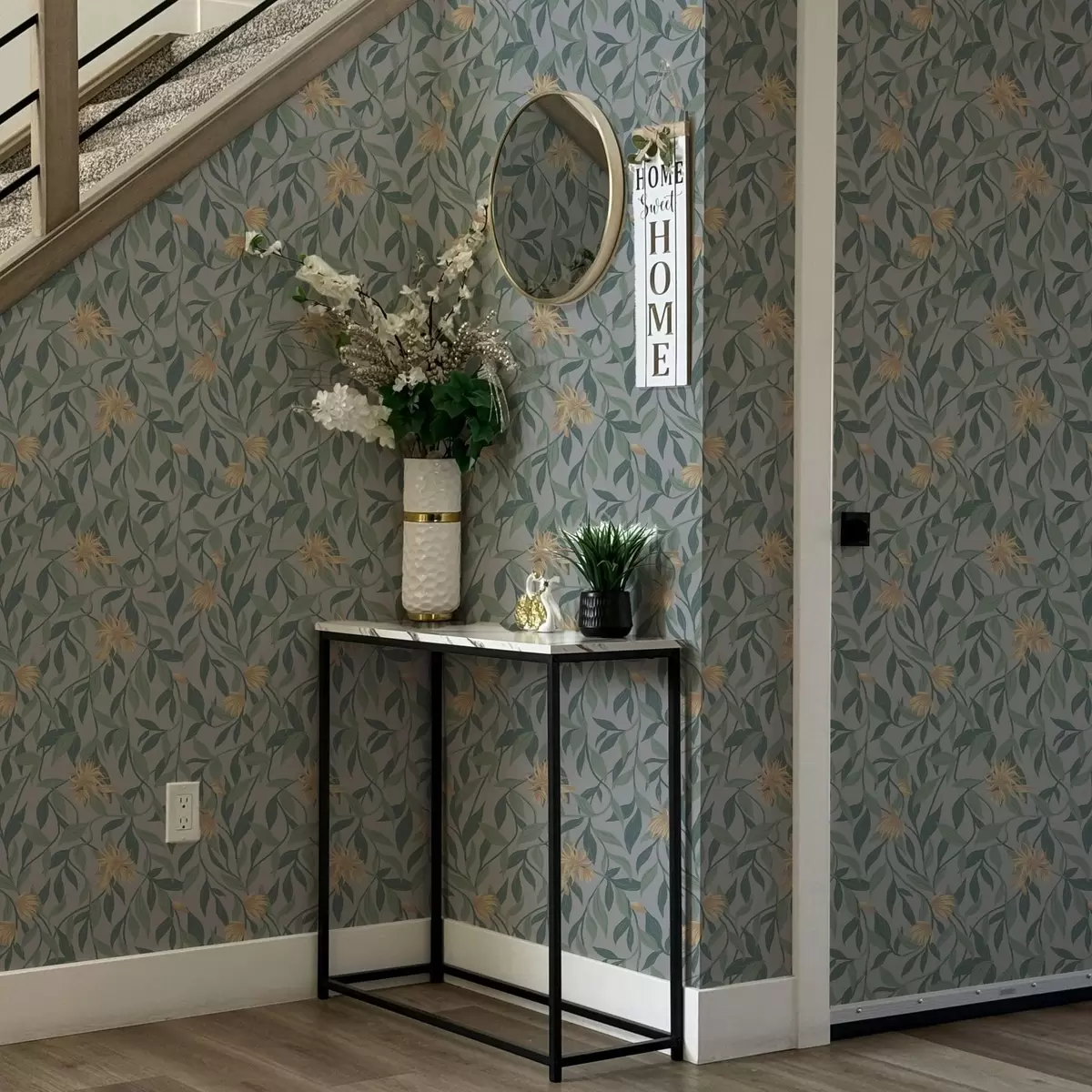 Bakgrund Hängande grenar med gula blommor a00052