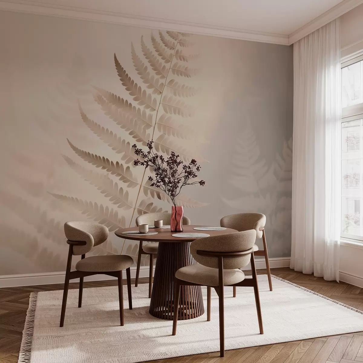 Fototapet Blad av ormbunke  w03473v1