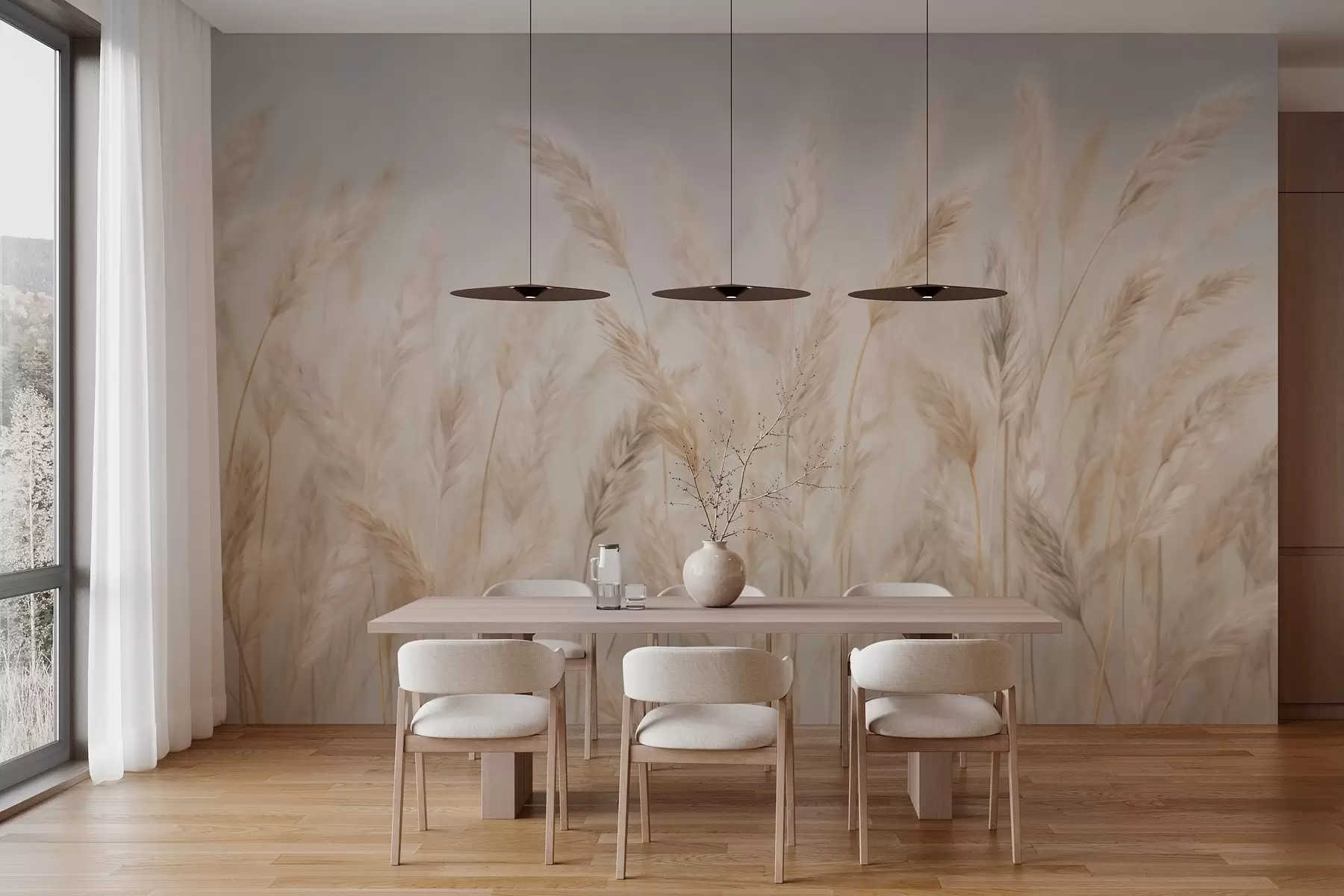 Fototapet Spikelets mot den blå himlen w03530