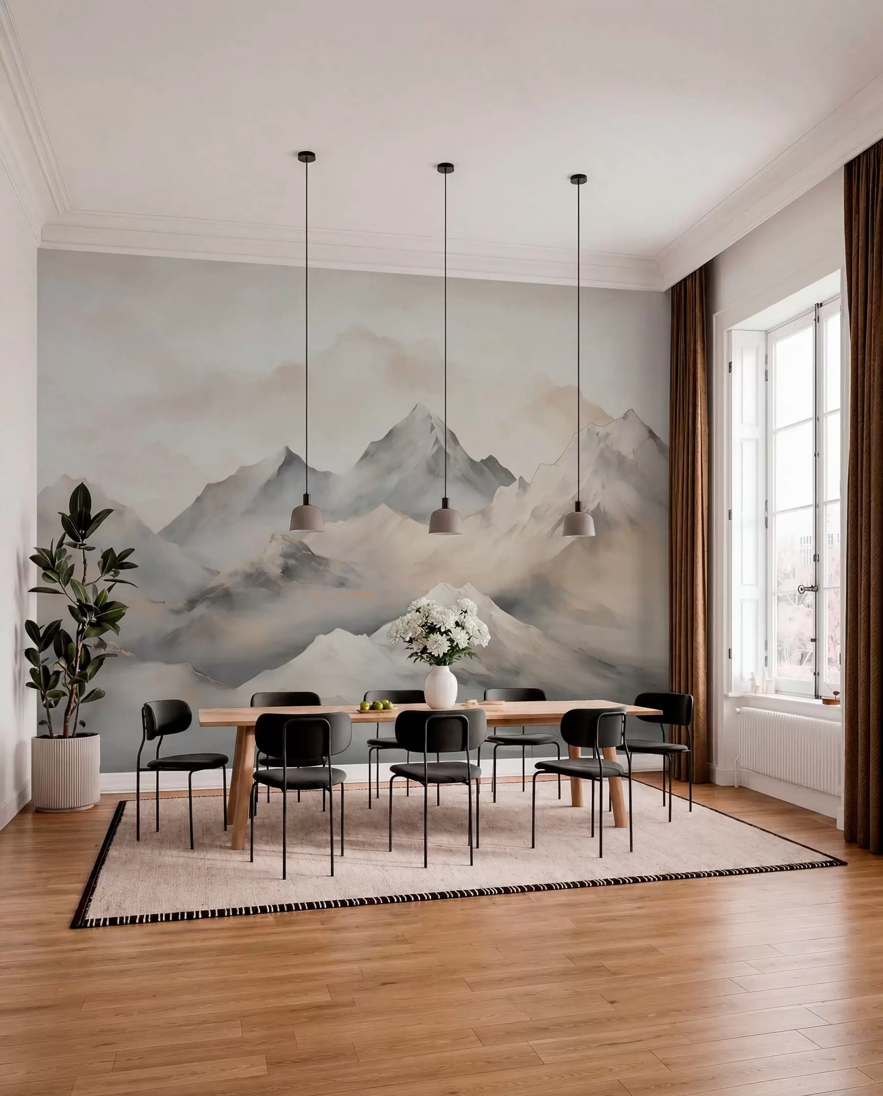 Fototapet Dimmiga berg w03519