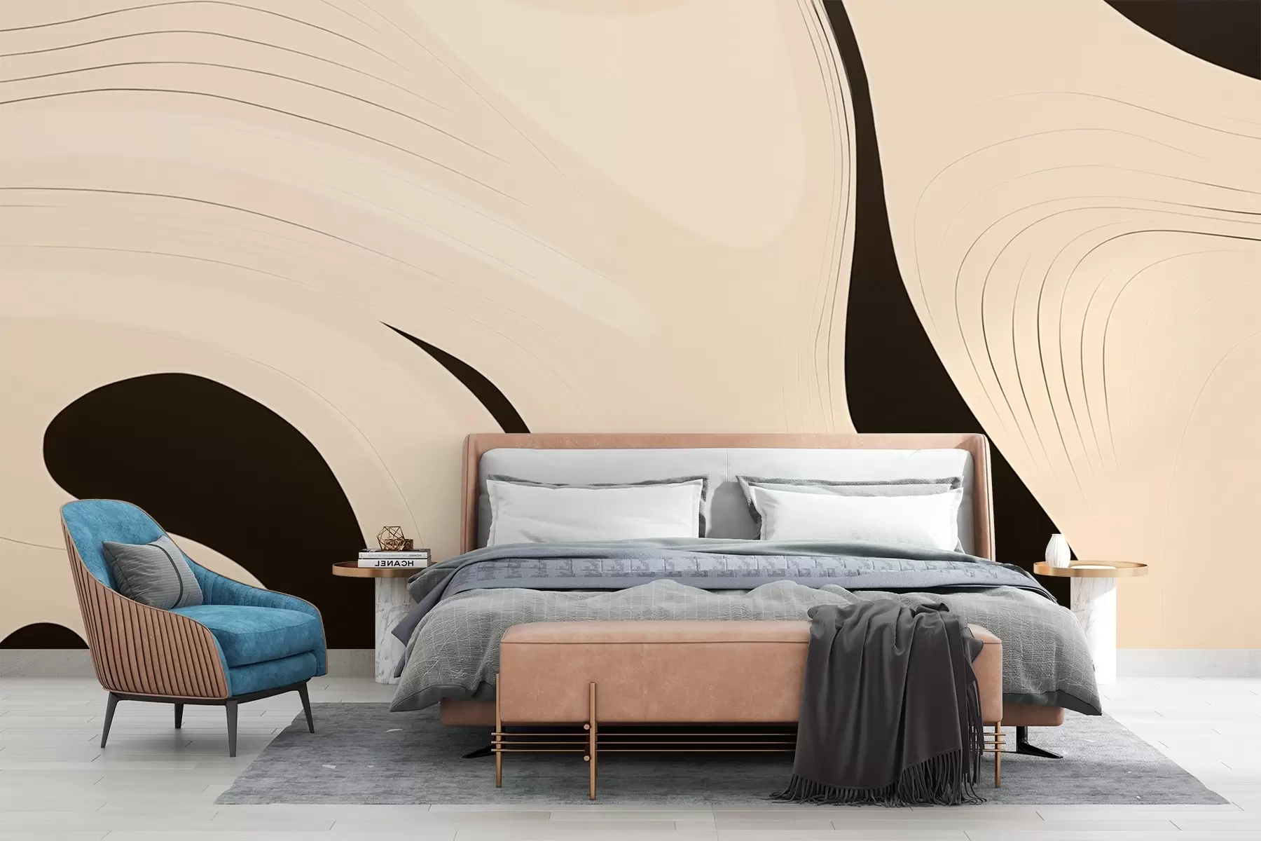 Fototapet Abstrakt grafisk struktur i minimalistisk stil w03515