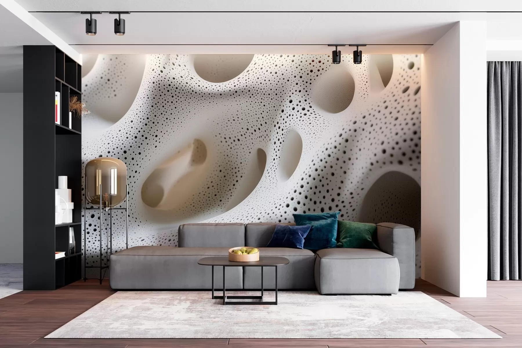 Fototapet futuristisk organisk textur w03452