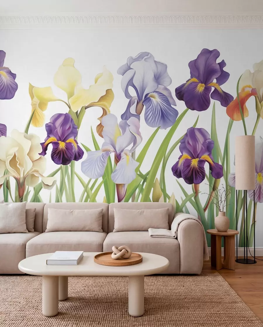 Fototapet Irisblommor w03641