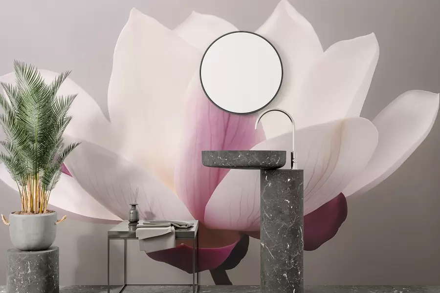 Fototapet Snygg stor blomma w03644