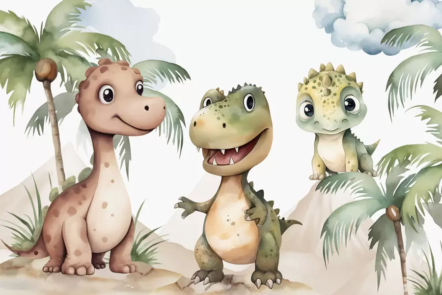 Fototapet Dinosaurier w03675