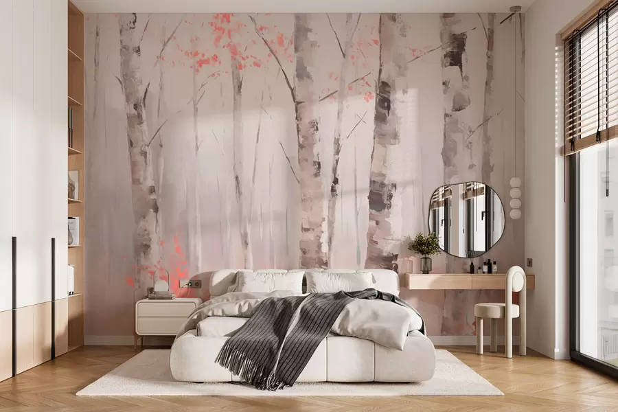 Fototapet Björkskogen w03746