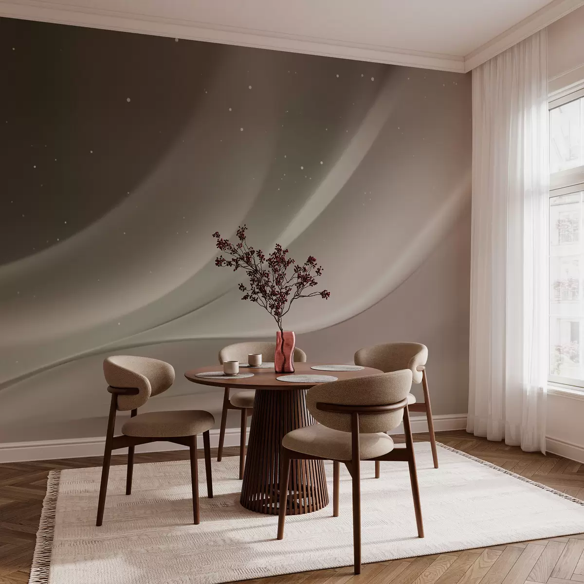 Fototapet Abstrakta vågor Aurora w03751v1