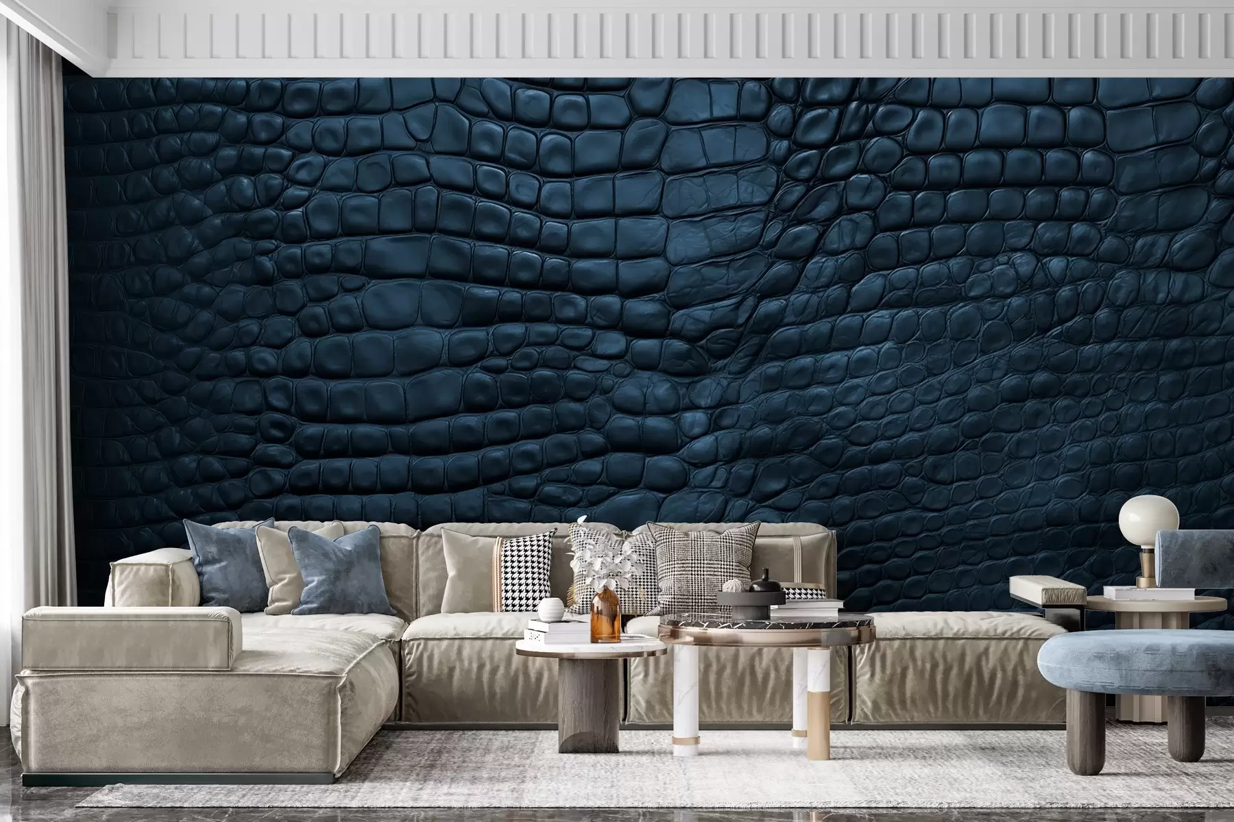 Fototapet Imitation av djurhud som dras w03818v1