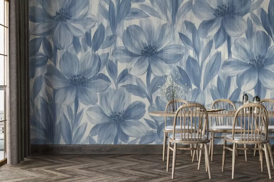 Fototapet Snygga akvarellblommor w03821