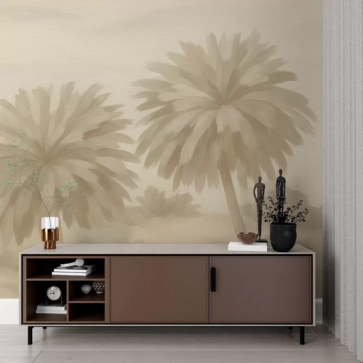 Fototapet Akvarell landskap w03824v1