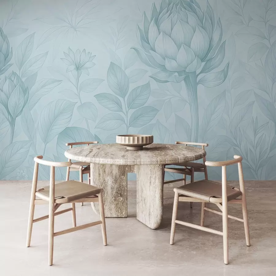 Fototapet En delikat bukett av olika växter w03825v1