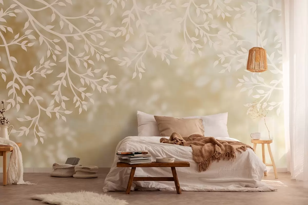 Fototapet soliga grenar w03765