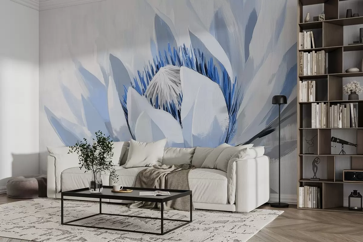 Fototapet Stor abstrakt blomma akryl w09066v1