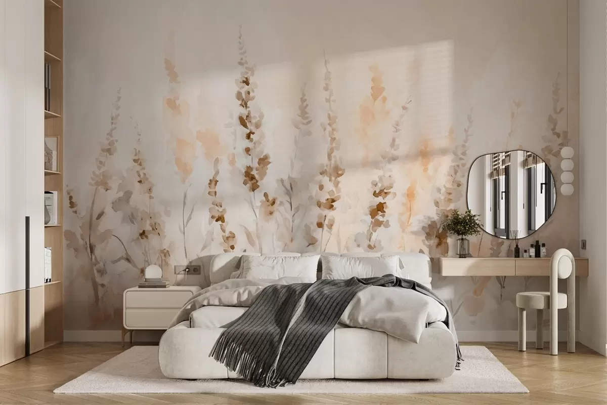 Fototapet Gammalt lavendelfält w09069v2