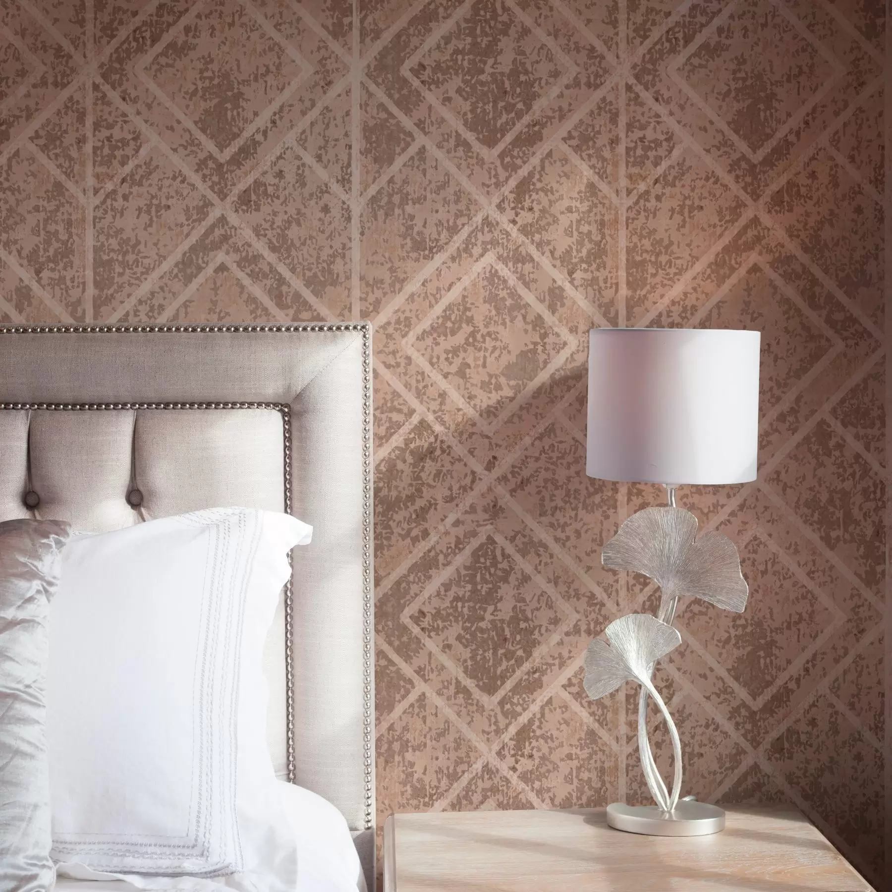 Fototapet Geometriska romber på en texturerad bakgrund a00141