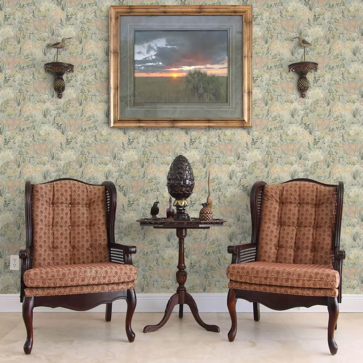 Bakgrund Vårkomposition i mjuka gröna färger a00154v2