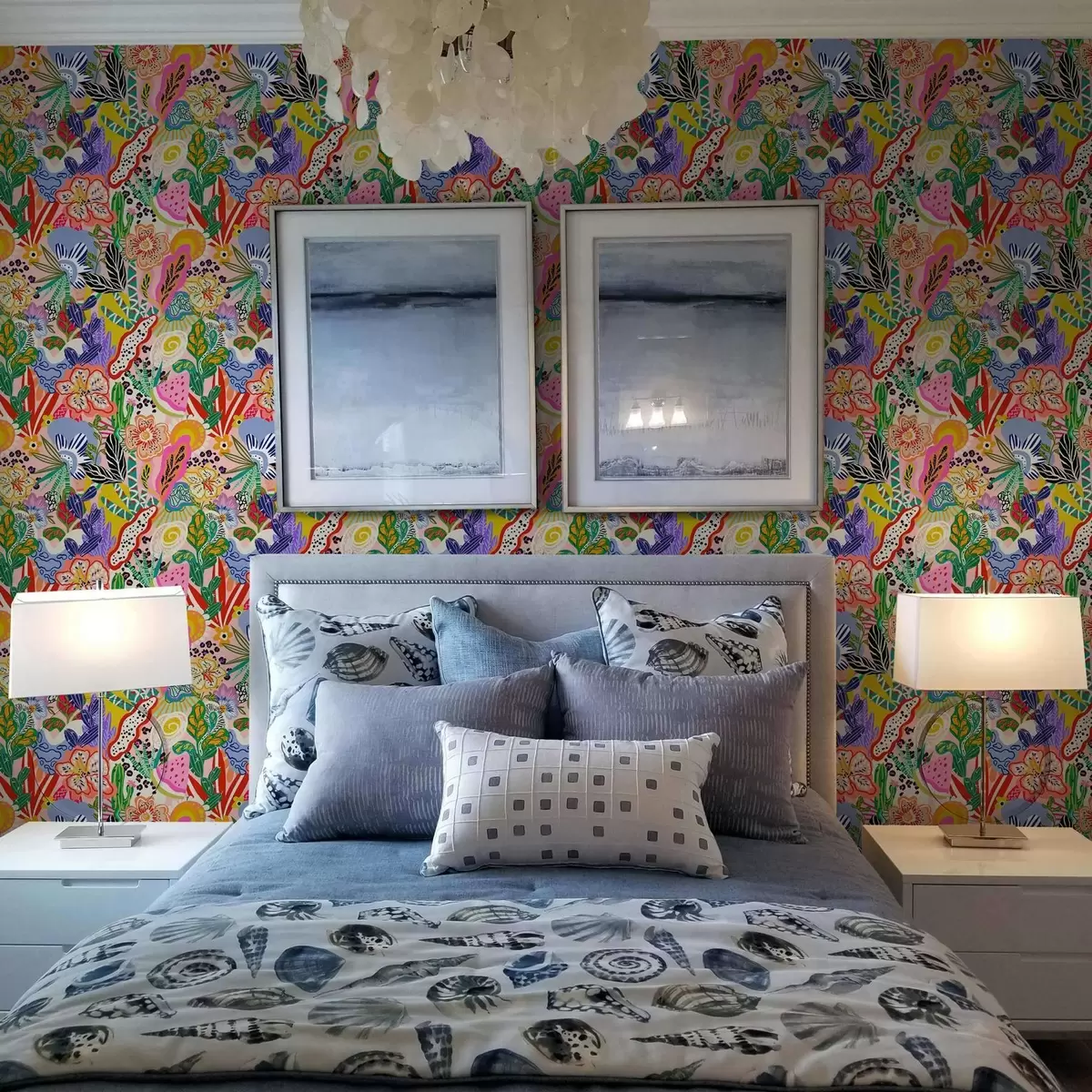 Bakgrund Abstrakt blommönster i pop art-stil a00167