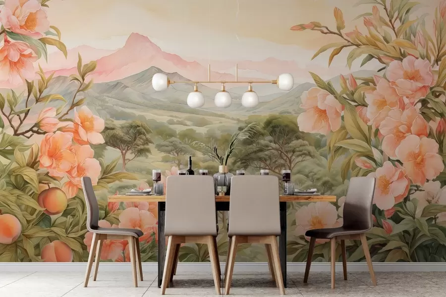 Fototapet Bergsutsikt w03967