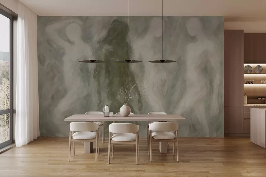 Fototapet Abstrakta silhuetter w03982v2