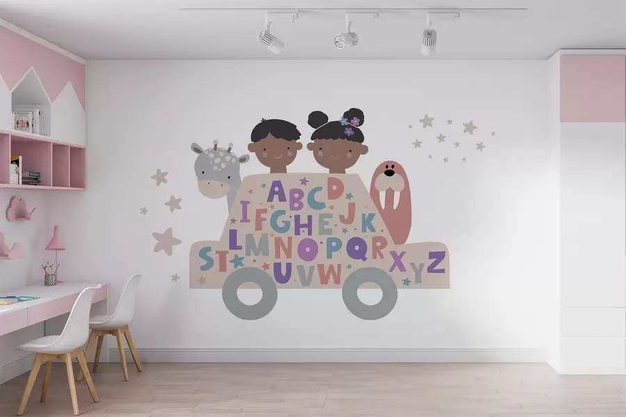 Fototapet Barn och alfabetet w03934v5