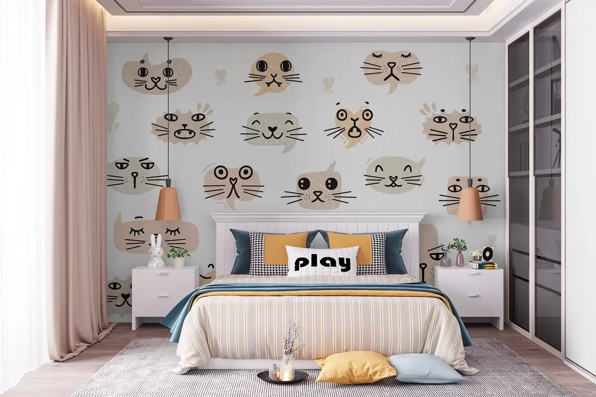 Fototapet Kattansikten w03951