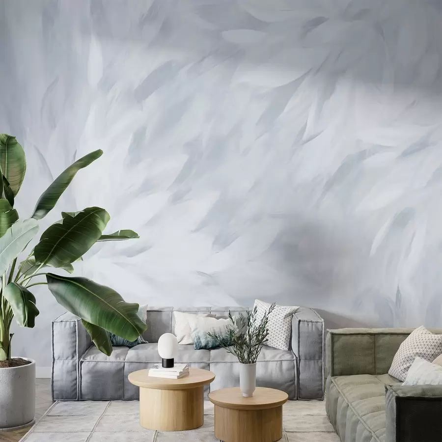 Fototapet Blommor i stil med mjuka slag w03986v3