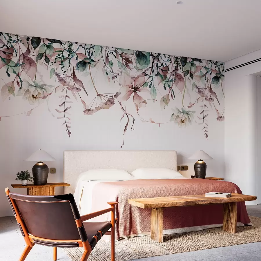 Fototapet Utspridda blommor w09170